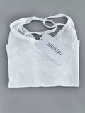 Leevuyu Stylish Elegant Women's Soft Breathable White Camisoles