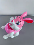 MLXZA Cute Funny Pink Rabbit Simulation Electric Action Toys