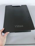 Ylittaa High Quality Black Plastic Waterproof Metal Double Clip File Folders