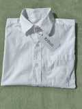 Knbuo Classic White Boys Breathable Short Sleeve Formal Dress Shirts