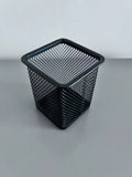 MingQiEven Versatile Fashion Classic Black Wire Mesh Durable Pen Holders