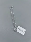 RAITICI Women's Fashion Simplicity Everyday Gemstone Pendant Sterling Silver Bracelets