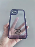 RT-HANGDA Senior Ultra Thin Non-Slip Transparent Purple Cell Phone Cases