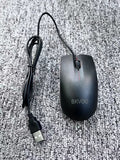 BKVOO Classic Black Portable Cable USB Computer Mouse