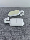 Ymeimam White Exquisite Plastic Durable Multi-Purpose Adhesive Non-Metal Hooks(2PCS)