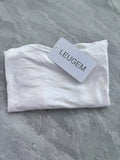 LEUGEM White Fashion Sexy Comfortable Soft Cotton Camisoles