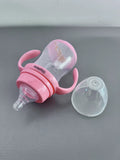 Glyptexa Pink High Quality Anti-Slip Anti-Fall Durable Silicone Baby Bottles