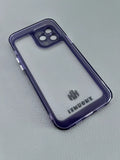 High Quality Fashion Scratch Resistant Anti-Yellowing Transparent Purple Cell Phone Cases