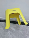 Bypeasaful High Quality Yellow Fashion Non-Slip Plastic Stools