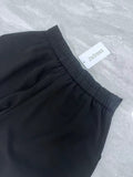 Jsdress Ladies Black Fashion High Waist Casual Comfort Sports Shorts