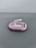 Rygcrud High Quality Pink Fashion Plastic Sticky Wall Non-Metal Hooks(2PCS)