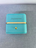 Joyssense High-End Elegant Leather Couple Ring Jewelry Boxes