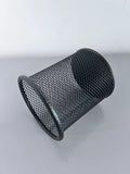 Kigegkf Multifunctional Classic Black Mesh Round Durable Pen Holders