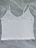 LEUGEM White Fashion Sexy Comfortable Soft Cotton Camisoles