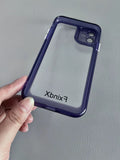 FxindX Fashion New Thickened Anti-Drop Transparent Purple Cell Phone Cases