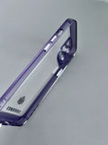 High Quality Fashion Scratch Resistant Anti-Yellowing Transparent Purple Cell Phone Cases