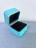 Joyssense High-End Elegant Leather Couple Ring Jewelry Boxes