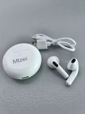 Mtzei White Premium Wireless Comfortable Bluetooth Earphones