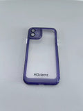 HGclemz High-Quality Simple Ultra-Thin Durable Silicone Transparent Purple Cell Phone Cases