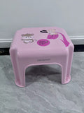 Janemiri Children's Pink Plastic Non-Slip Square Stools