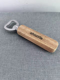 Ehozirta High Quality Portable Non-Slip Stainless Steel Wooden Handle Bottle Openers