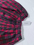 Zyqio Sunshine Fashion Girl High Waist Red Plaid Skirts