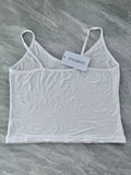 KHUBKIO Classic White Fashion Ladies Comfortable Soft Casual Camisoles