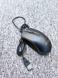 BKVOO Classic Black Portable Cable USB Computer Mouse