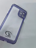 RT-HANGDA Senior Ultra Thin Non-Slip Transparent Purple Cell Phone Cases