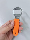 SwankyStyle Yellow Plastic Handle Handy Practical Stainless Steel Bottle Openers