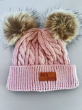 FAS JEANS Pink Cute Comfortable Keep Warm Pom-Pom Hats