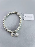 Jialeya Vintage Silver Beading Bracelets