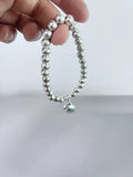 Jialeya Vintage Silver Beading Bracelets