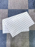 LETHBURN Waterproof Oil Proof Black White Check Tablecloths