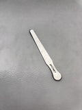 ZIPOTMEY Silver Stainless Steel Medical Tongue Depressors