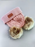 FAS JEANS Pink Cute Comfortable Keep Warm Pom-Pom Hats