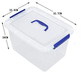 HEYDADA Transparent Latch Lidded Plastic Boxes